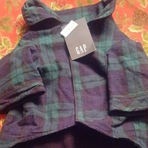 Dogs Tartan Coat- Black and Green